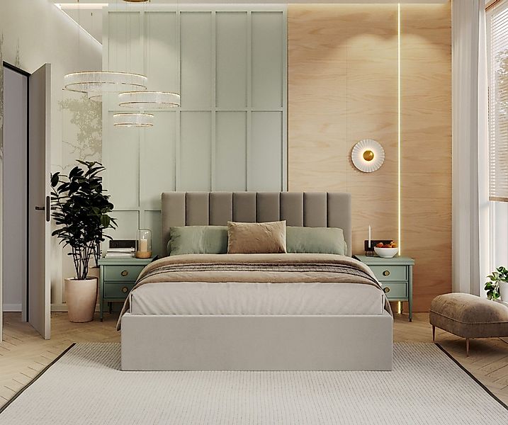 thematys Polsterbett Bett Stauraumbett Velours 90x200, 120x200, 140x200, 16 günstig online kaufen