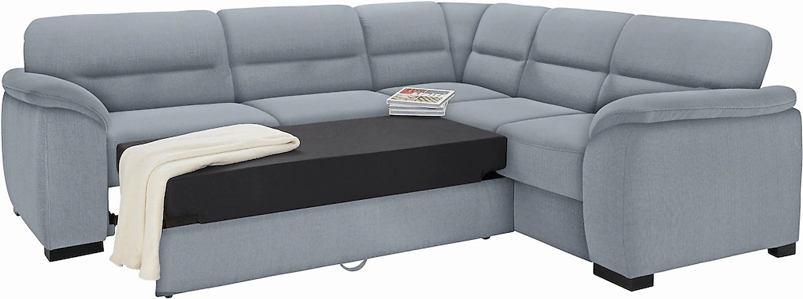 sit&more Ecksofa "Montego L-Form, B: 256cm" wahlweise mit Bettfunktion und günstig online kaufen