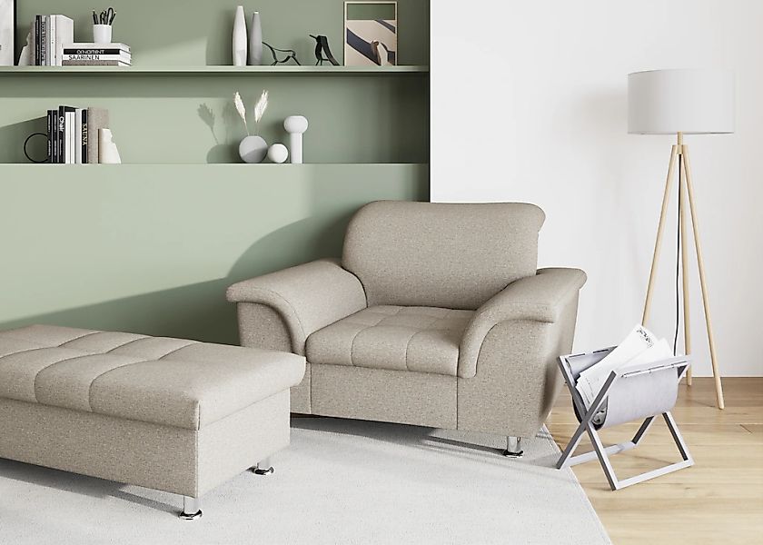 DOMO collection Sessel "Franzi, zeitlos & elegant, moderne Sitzheftung" günstig online kaufen