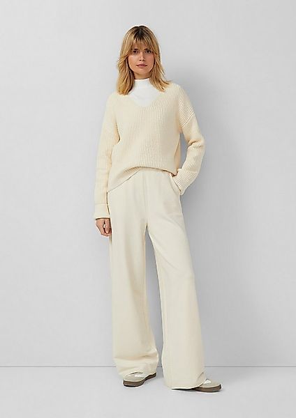 s.Oliver Chinos Hose Jersey-Hose mit Wide Leg und elastischem Bund günstig online kaufen