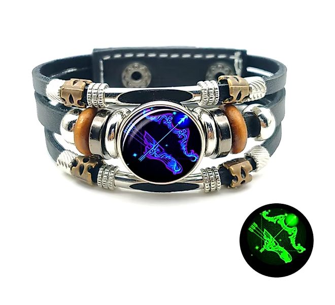 Stelby Armband mit Gravur Armband Sternzeichen Schütze mit 3D Gravur im Gla günstig online kaufen