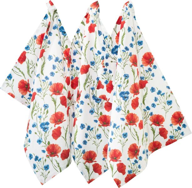REDBEST Geschirrtuch Geschirrtuch 3er-Pack, Baumwolle Blumen günstig online kaufen