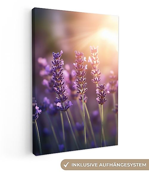 OneMillionCanvasses® Leinwandbild Lavendelblüten - Lila - günstig online kaufen