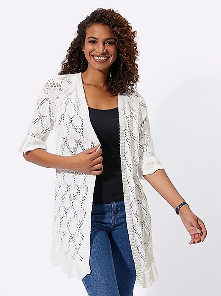 Witt Strickjacke Ajour-Strickjacke Kurzarm Ajour günstig online kaufen