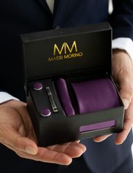 Massi Morino Krawatte (1-St) mit Einstecktuch, günstig online kaufen