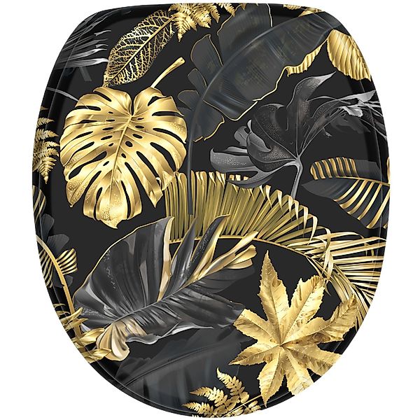 Sanilo Badaccessoire-Set 6-teilig Golden Leaves, WC-Sitz günstig online kaufen