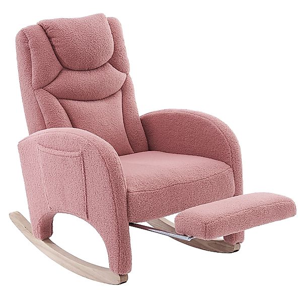 Schaukelstuhl Relaxsessel mit Armlehne, gepolstert und ergonomisch, für Woh günstig online kaufen