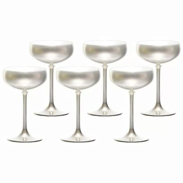 ELEMENTS Champagnerschale Silber 6er Set Sektgläser silber günstig online kaufen