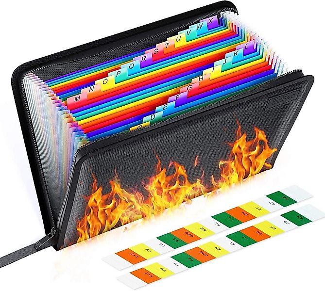 LuxusKollektion Fächermappe Feuerfeste Dokumentenmappe 24 Fächern günstig online kaufen