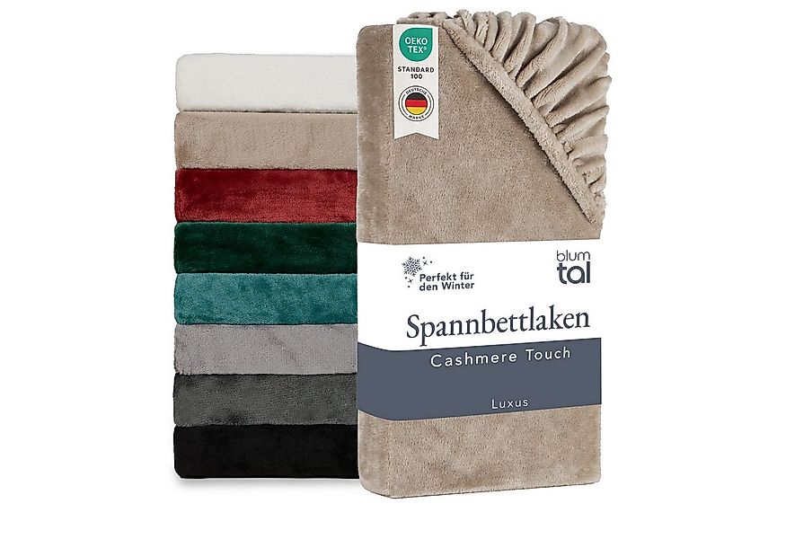Blumtal Spannbettlaken Spannbettlaken Cashmere Touch - Oeko-TEX zert. Bettl günstig online kaufen
