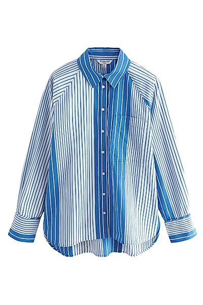Next Langarmhemd Oversize-Langarmshirt aus 100 % Baumwolle günstig online kaufen