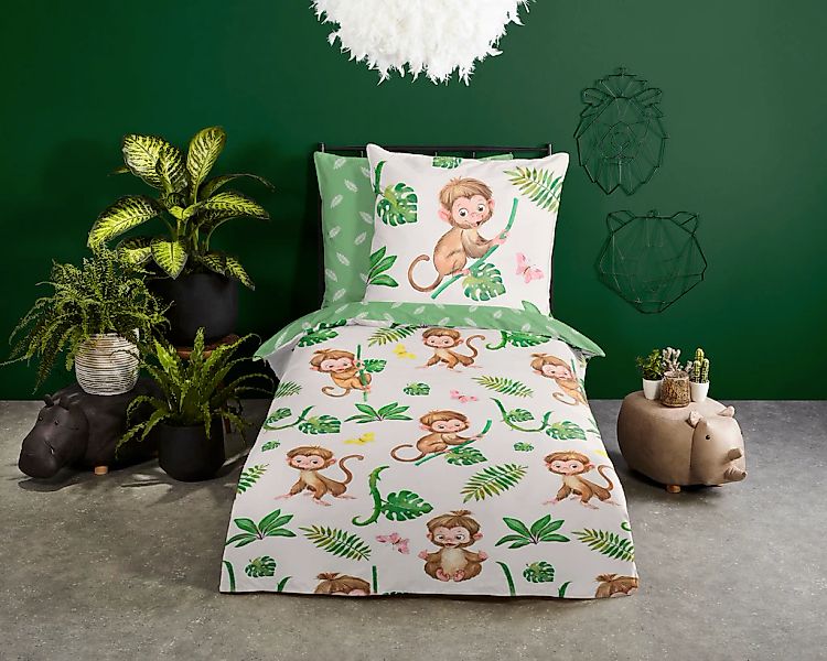 good morning Kinderbettwäsche "Play" 2 Stk. 100% Baumwolle, 135x200, Reißve günstig online kaufen