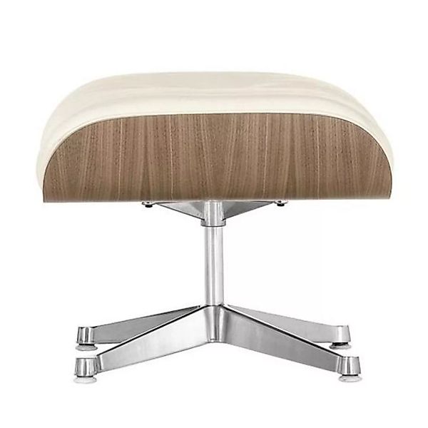 Vitra - Eames Lounge Chair Ottoman - snow/Bezug Leder Premium 72/Schale Nus günstig online kaufen