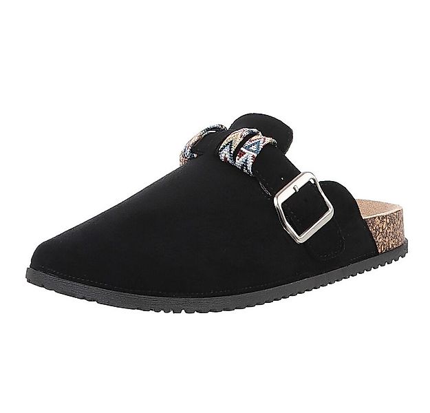 Ital-Design Damen Mules Freizeit Pantolette (88828357) Flach Pantoletten in günstig online kaufen