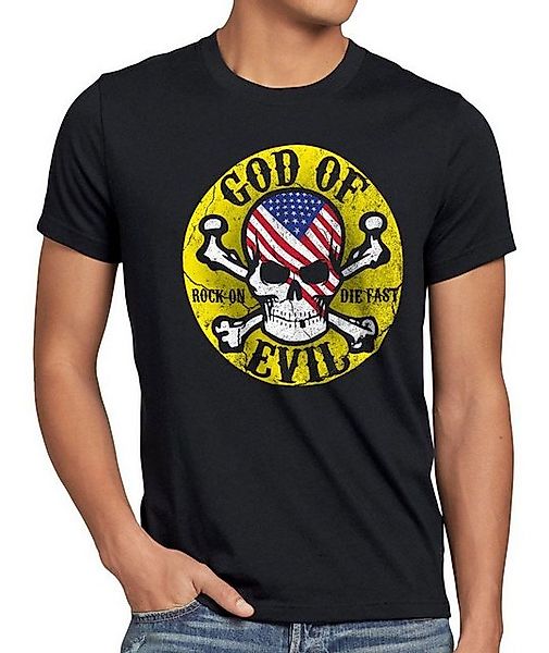 style3 T-Shirt God Evil Anarchy Totenkopf Sons Skull USA Flagge Flag United günstig online kaufen
