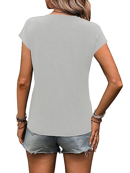 PYLIKE Kurzarmshirt Damen bequemes Frühling Ärmellos Tanktop Schmetterling günstig online kaufen