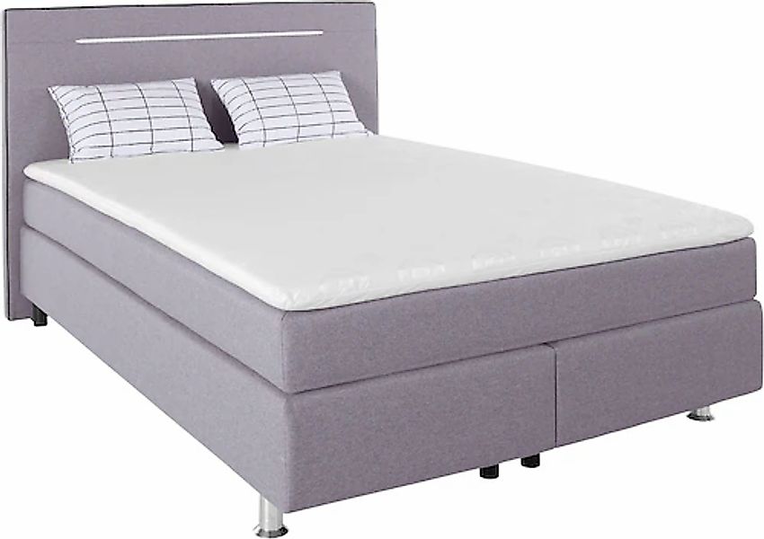 COLLECTION AB Boxspringbett, inkl. LED-Beleuchtung, Topper und Kissen günstig online kaufen