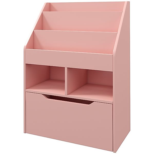 HOMCOM Kinder Bücherregal Kinderregal mit Schublade, 3 Ablagefächern und 2 günstig online kaufen
