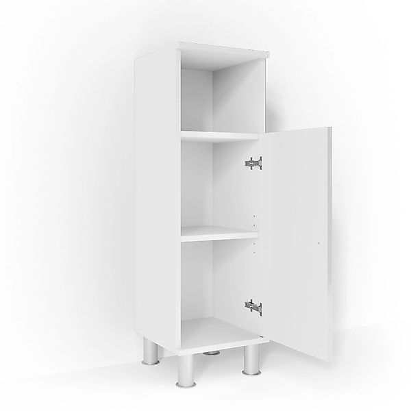 Vicco Midischrank Fynn Weiß Hochglanz 30 x 95 cm günstig online kaufen