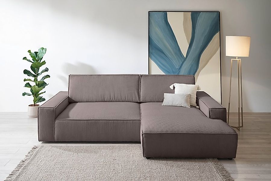 Home affaire Ecksofa »NEU: SHERWOOD XXL 284, Big-Sofa L-Form, tiefe Sitzflä günstig online kaufen