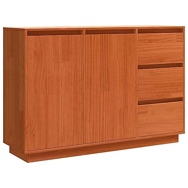 vidaXL Sideboard Braun 111 x 34 x 75 cm Massivholz Kiefer 869877 günstig online kaufen