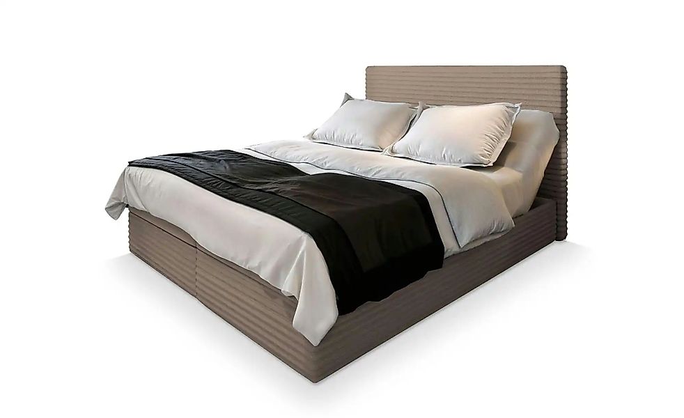 MASSENO Boxbett mit Bettkasten Milara ¦ beige ¦ Maße (cm): B: 140 H: 98 Bet günstig online kaufen