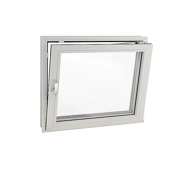 Roro Fenster Eco Kunststoff-Profil Weiß 60 cm x 50 cm DIN R günstig online kaufen