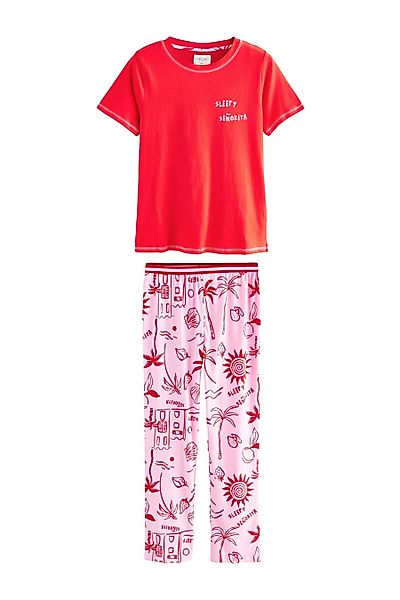 Next Pyjama Kurzärmeliger Baumwoll-Pyjama (2 tlg) günstig online kaufen