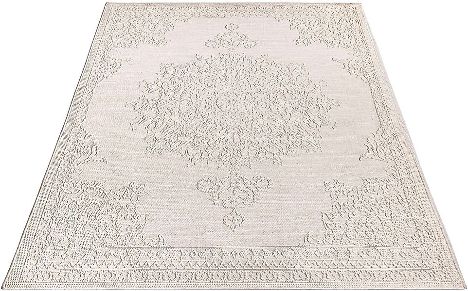 Paco Home Teppich "Rimini 412" rechteckig 4 mm Höhe Flachgewebe, Uni Farben günstig online kaufen