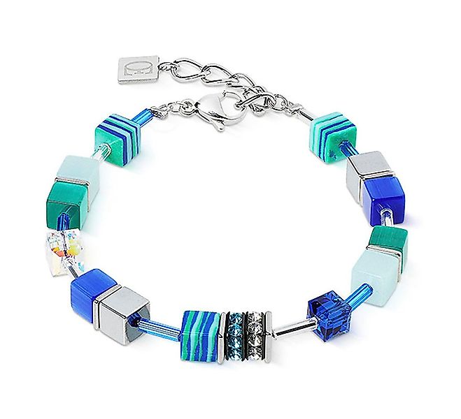 COEUR DE LION Armband Schmuck Edelstahl GeoCUBE® Duo Sparkling Ocean Würfel günstig online kaufen