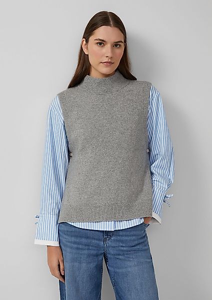 s.Oliver Rundhalspullover Strickpullover Weicher Strickpullunder mit günstig online kaufen