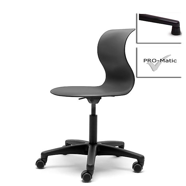 Kinderstuhl Pro 5 graphitschwarz Polyamid Filzgleiter Ja (+45€) günstig online kaufen