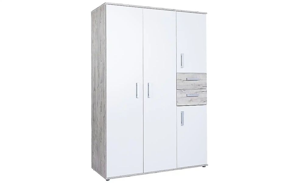 Drehtürenschrank  Bennet ¦ mehrfarbig ¦ Maße (cm): B: 130 H: 188 Baby > Bab günstig online kaufen