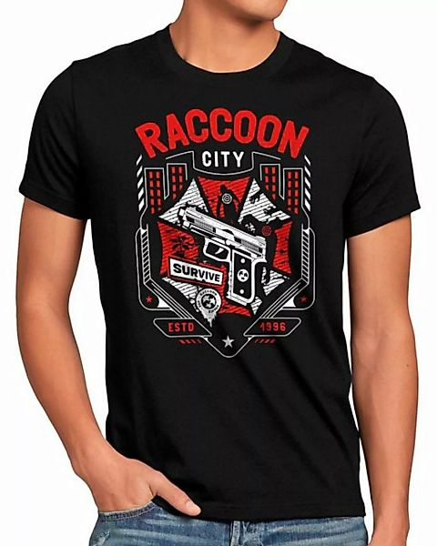 style3 Print-Shirt Herren T-Shirt Raccoon City evil resident umbrella corp günstig online kaufen
