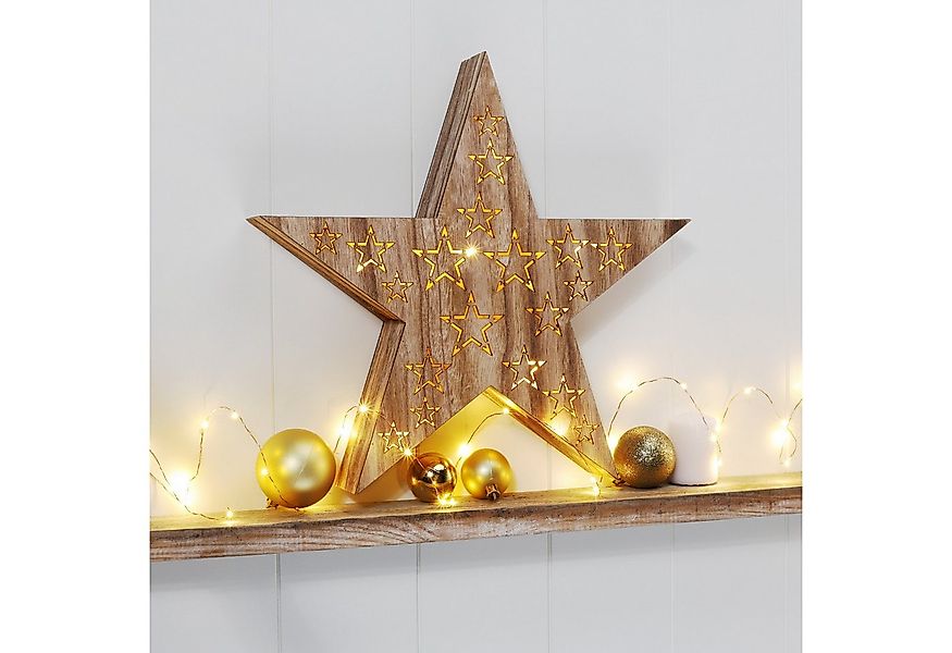 Haushalt International LED Dekofigur Weihnachtsstern 36x36x5cm Weihnachtsde günstig online kaufen