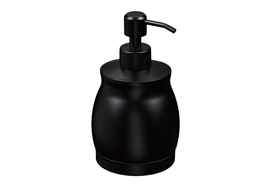 relaxdays Seifenspender 2x Seifenspender Edelstahl 390ml schwarz günstig online kaufen