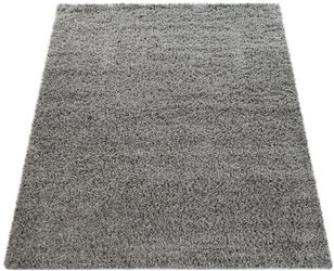 Paco Home Teppich "Twister 500" rechteckig 44 mm Höhe Uni Hochflor Shaggy m günstig online kaufen