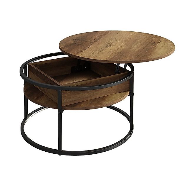 Vicco Couchtisch Marlo, Holz/Schwarz, 77 x 77 cm (1-St) günstig online kaufen