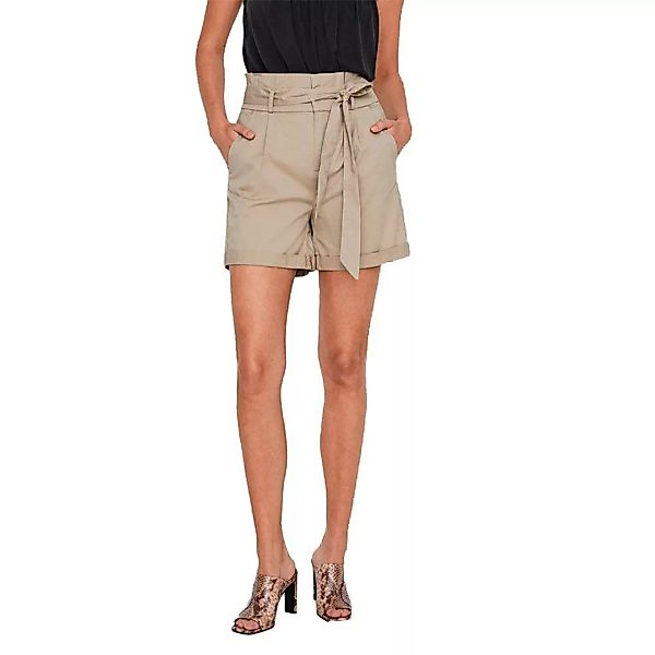 Vero Moda Eva Paperbag Cot Shorts Hosen L Silver Mink günstig online kaufen