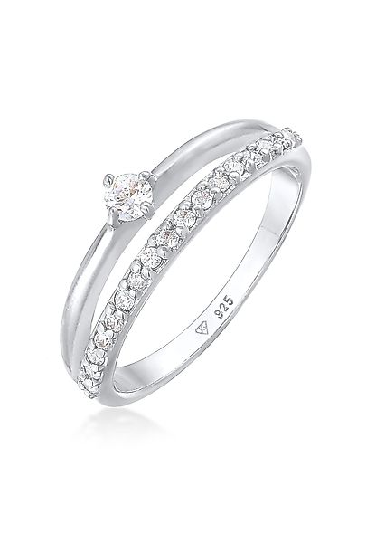 Elli Fingerring Zirkonia Solitär Verlobung 925 günstig online kaufen