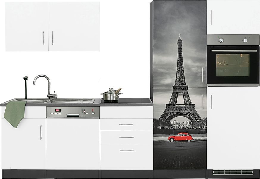 KOCHSTATION Küchenzeile »KS-Paris – Küchen mit einzigartigen Fotomotiven au günstig online kaufen