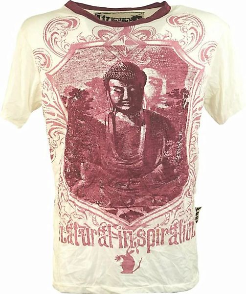Guru-Shop T-Shirt Weed T-Shirt - Buddha weiß Festival, alternative Bekleidu günstig online kaufen