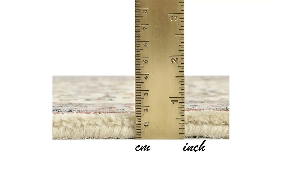 THEKO Orientteppich  Benares ¦ creme ¦ Wolle ¦ Maße (cm): B: 250 H: 1,2 Akt günstig online kaufen
