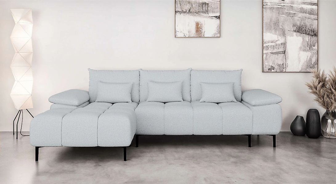 INOSIGN Ecksofa "DROMARA Schlafsofa mit Bettkasten, Maße: B/T/H 277/141/91 günstig online kaufen