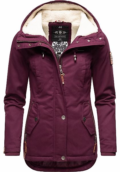 Marikoo Winterjacke "Bikoo" mit Kapuze sportliche Damen Outdoor Baumwolljac günstig online kaufen