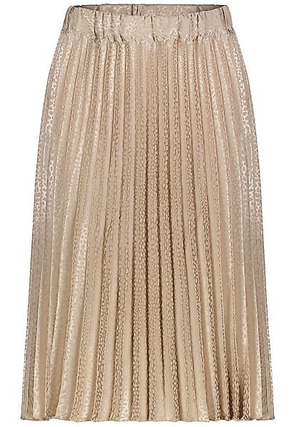 SUBLEVEL Sommerrock Plissiertes Design mit elastischem Bund Jaquard Plissee günstig online kaufen