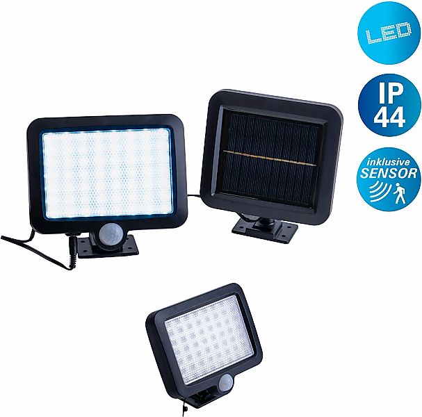 näve LED Solarleuchte "Pepe" LED-Modul 1 Stk. Kaltweiß Inkl. Bewegungsmelde günstig online kaufen