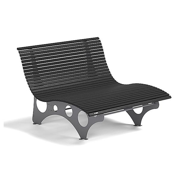 HOME DELUXE Doppelliege WPC Wellenliege NIRA - 50,5 /105 x 148 x 152 cm, 50 günstig online kaufen