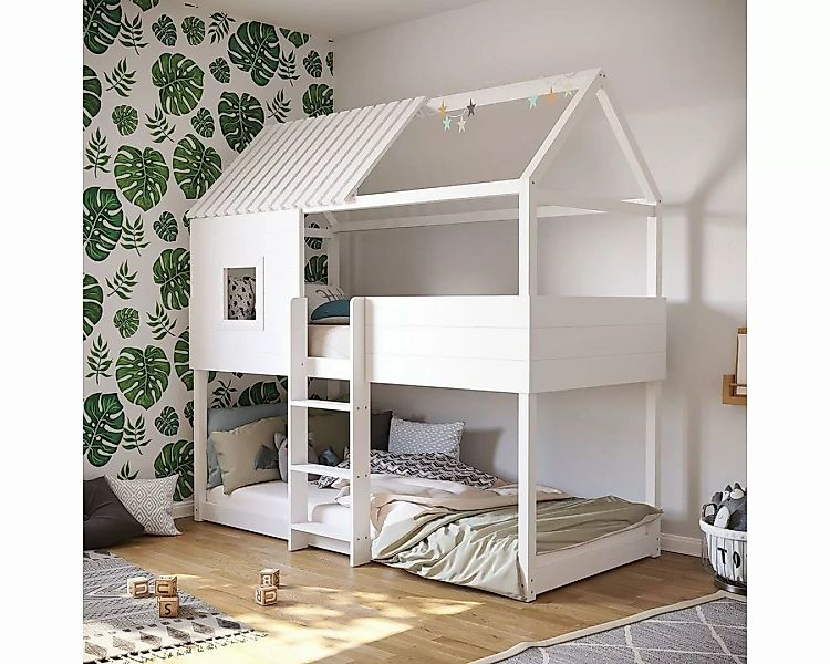 Artkid Kinderbett ArtKid Roxy Etagenbett für 2 Kinder in weiß - Kinderbett günstig online kaufen