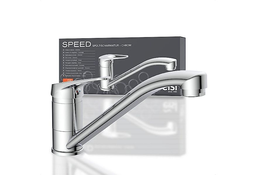 Eisl Spültischarmatur Speed 360° schwenkbarer Wasserhahn, Mischbatterie Küc günstig online kaufen